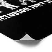 Poster L'inclusion drôle n'est pas effrayant enseignant H (Coin)