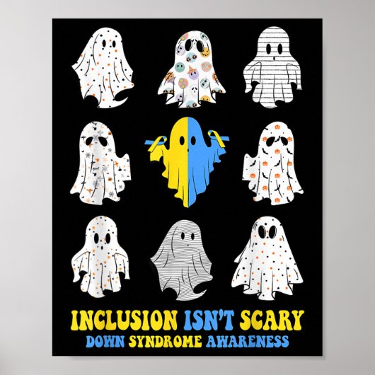 Poster L'Inclusion N'Est Pas Effrayant Le Syndrome De Sen (Devant)