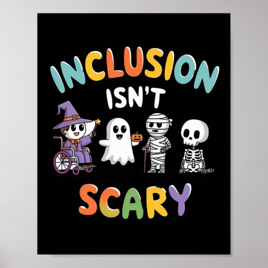 Poster L'inclusion n'est pas effrayant maman Boo Ghost Ha (Devant)