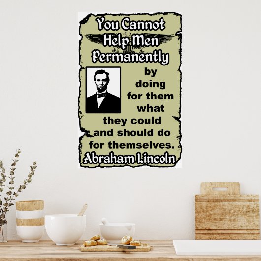 Poster Lincoln : Aidez-Vous ! (Cuisine)