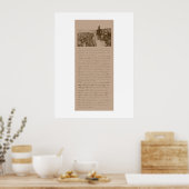 Poster Lincoln and The Gettysburg Address (Cuisine)