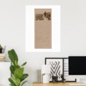 Poster Lincoln and The Gettysburg Address (Bureau à domicile)