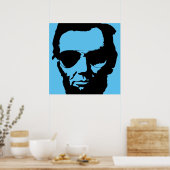 Poster Lincoln avec lunettes de soleil Aviator (Noir) (Cuisine)