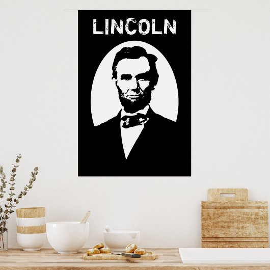 Poster Lincoln Black and White (Cuisine)
