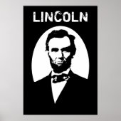 Poster Lincoln Black and White (Devant)