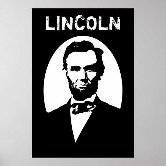 Poster Lincoln Black and White (Devant)