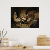 Poster Lincoln Écrire la proclamation de l'émancipation (Cuisine)