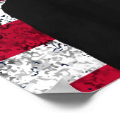 Poster Lincoln et le drapeau américain (Coin)