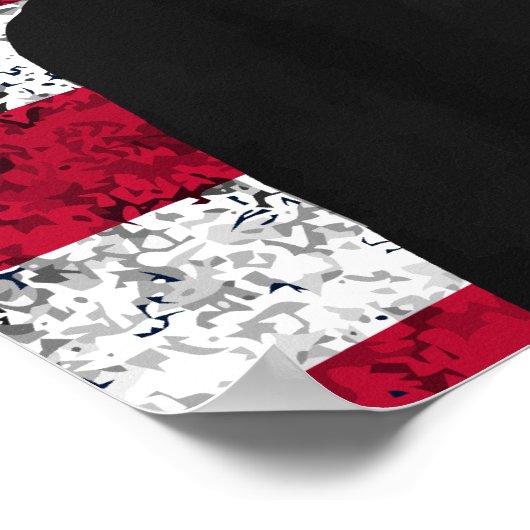 Poster Lincoln et le drapeau américain (Coin)