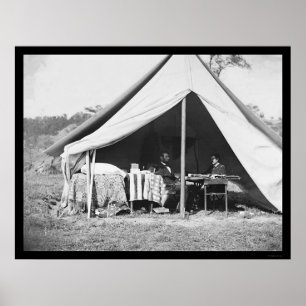 Poster Lincoln et McClellan à Antietam 1862