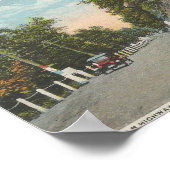 Poster Lincoln Highway à Grandview Point carte postale (Coin)