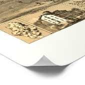 Poster Lincoln, IL Carte panoramique - 1869 (Coin)