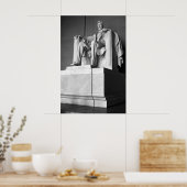 Poster Lincoln Memorial B&W (Cuisine)