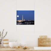 Poster Lincoln Memorial, Washington Monument, États-Unis (Cuisine)