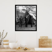 Poster Lincoln, Pinkerton et McClernand 1862 (Cuisine)