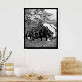 Poster Lincoln, Pinkerton et McClernand à Antietam 1862 (Cuisine)