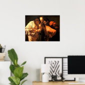 Poster L'Incrédulité De Saint Thomas Par Caravaggio (Bureau à domicile)