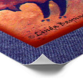 Poster Lindas Buffalo Stylisé (Coin)