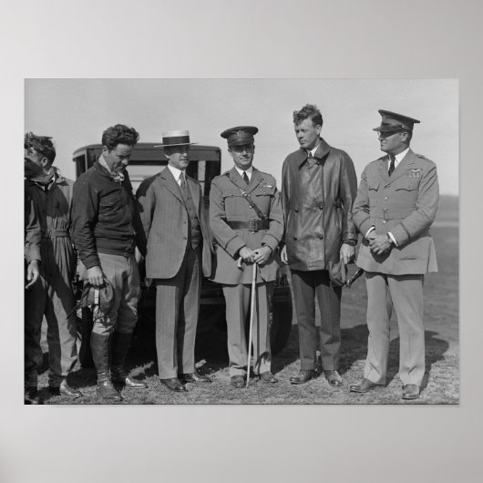 Poster Lindbergh et Wright à Wright Field Photographie (Devant)