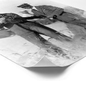 Poster Lindbergh et Wright - Avion en panne (Coin)