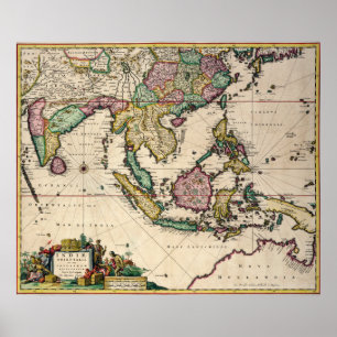 Poster L'Inde et la Ceylan vers l'Australie