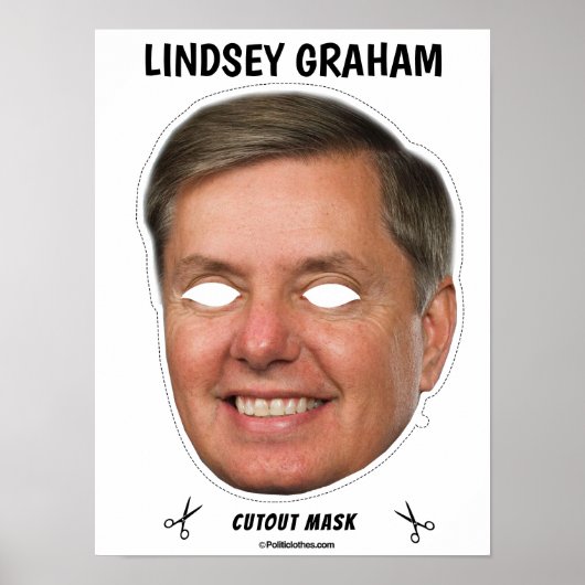 Poster LINDSEY GRAHAM Halloween Mask (Devant)
