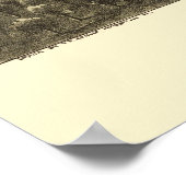 Poster Lindsey, PA Carte panoramique - 1895 (Coin)