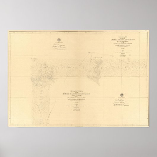 Poster Linea Divisoria Entre Mexique 3 (Devant)