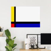 Poster Lineart (Bureau à domicile)