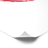 Poster L'infini avec du vin rouge (Coin)