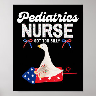 Poster L'Infirmière De Pédiatrie Est Trop Silencieuse 4 j
