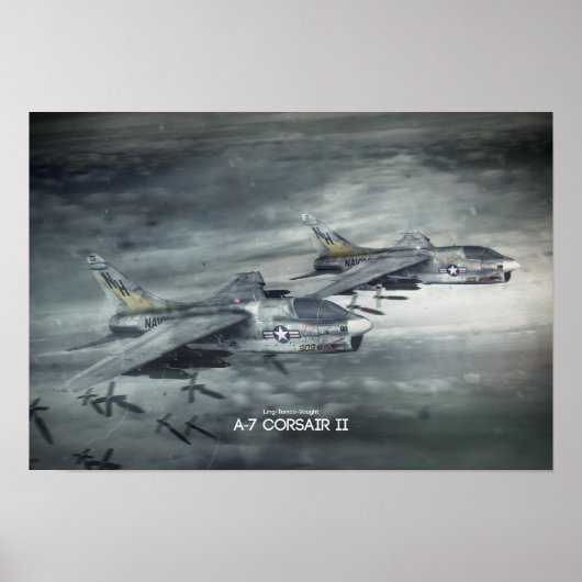 Poster Ling-Temco-Vought A-7 Corsair II (Devant)
