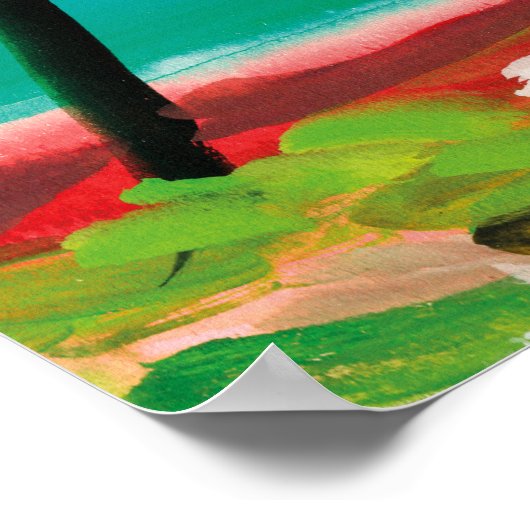 Poster linge dans la brise (Coin)