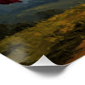 Poster Linge doré au coucher du soleil (Coin)