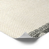 Poster Linge et dentelle blanc vintage (Coin)