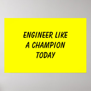Poster L'ingénieur aiment un champion aujourd'hui