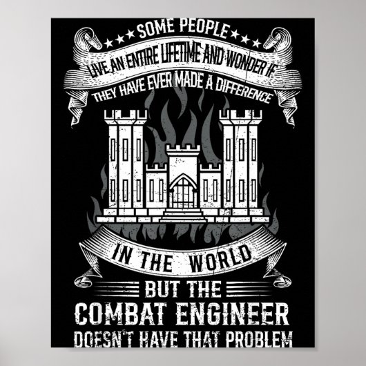 Poster L'ingénieur de combat n'a pas ce problème fier (Devant)