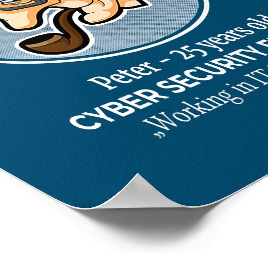 Poster L'ingénieur en cybersécurité n'est pas un travail  (Coin)