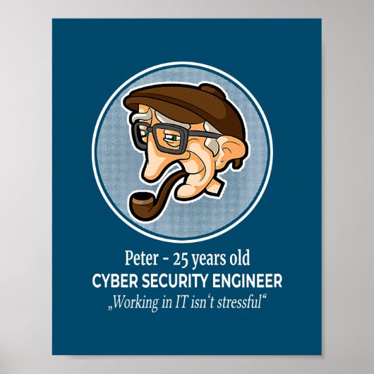 Poster L'ingénieur en cybersécurité n'est pas un travail (Devant)
