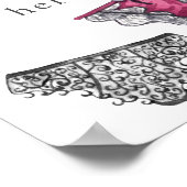 Poster Lingerie Douche Laisser Vos Culottes Ici Signe (Coin)