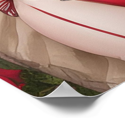 Poster Lingerie rouge (Coin)