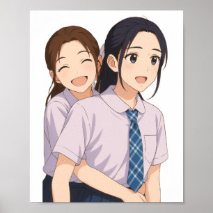 Poster LingOrm "Série Rien que pour vous" Écolière Anime