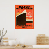Poster Linie Hambourg-Amérique (Cuisine)