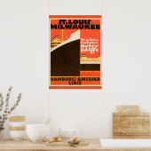 Poster Linie Hamburg-America (Cuisine)