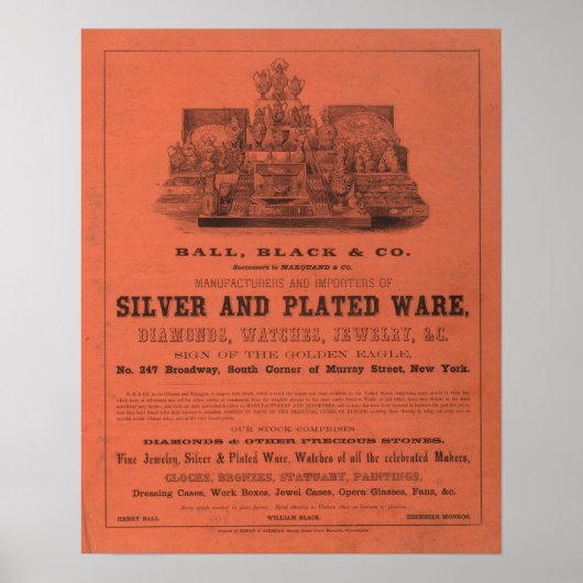 Poster Lining Colton's American Atlas (Devant)