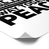 Poster L'inquiétude ne prend pas en compte les ennuis de  (Coin)