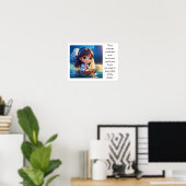 Poster L'inspiration artistique de Chibi (Bureau à domicile)