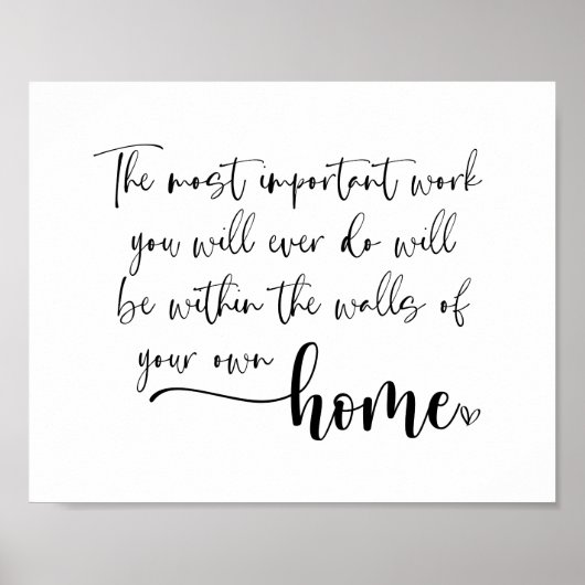 Poster L'Inspiration de travail la plus importante (Devant)