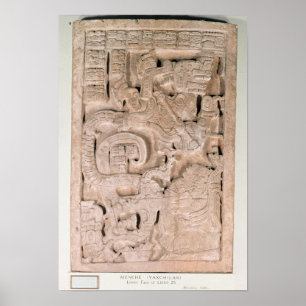 Poster Linteau de Yaxchilan, période classique en retard