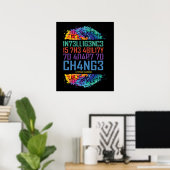 Poster L'Intelligence Est La Capacité De S'Adapter Au Cha (Bureau à domicile)